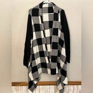 Buffalo check cardigan